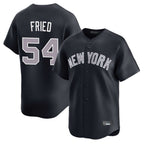 Johmsee NY.Yankees #54 Max Fried Player Navy Limited Home Stitched Jerseys