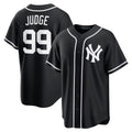 Johmsee NY.Yankees #99 Aaron Judge Player Black Out Game Stitched Jerseys