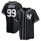 Johmsee NY.Yankees #99 Aaron Judge Player Black Out Game Stitched Jerseys