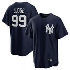 Johmsee NY.Yankees #99 Aaron Judge Player Navy Game Stitched Jerseys