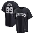 Johmsee NY.Yankees #99 Aaron Judge Player Navy Home Game Stitched Jerseys