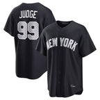 Johmsee NY.Yankees #99 Aaron Judge Player Navy Home Game Stitched Jerseys