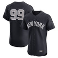 Johmsee NY.Yankees #99 Aaron Judge Player Navy  Home Limited Elite Game Stitched Jerseys