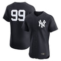 Johmsee NY.Yankees #99 Aaron Judge Player Navy Limited Home Elite Game Stitched Jerseys