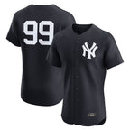 Johmsee NY.Yankees #99 Aaron Judge Player Navy Limited Home Elite Game Stitched Jerseys
