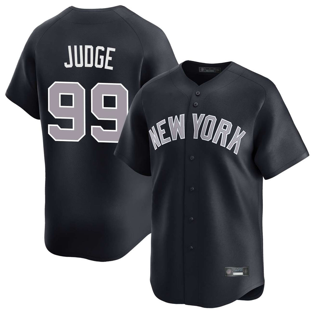 Johmsee NY.Yankees #99 Aaron Judge Player Navy Limited Home Stitched Jerseys