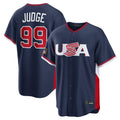 Johmsee NY.Yankees #99 Aaron Judge Player Navy USA 2026 World Classic Limited Game Stitched Jerseys