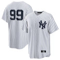 Johmsee NY.Yankees #99 Aaron Judge Player White Game Home Stitched Jerseys
