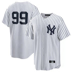 Johmsee NY.Yankees #99 Aaron Judge Player White Game Home Stitched Jerseys