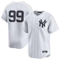 Johmsee NY.Yankees #99 Aaron Judge Player White Limited Home Stitched Jerseys