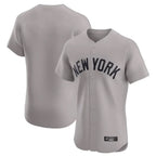 Johmsee NY.Yankees Blank Player Gray Limited Elite Home Stitched Jerseys