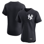 Johmsee NY.Yankees Blank Player Navy Limited Elite Home Stitched Jerseys