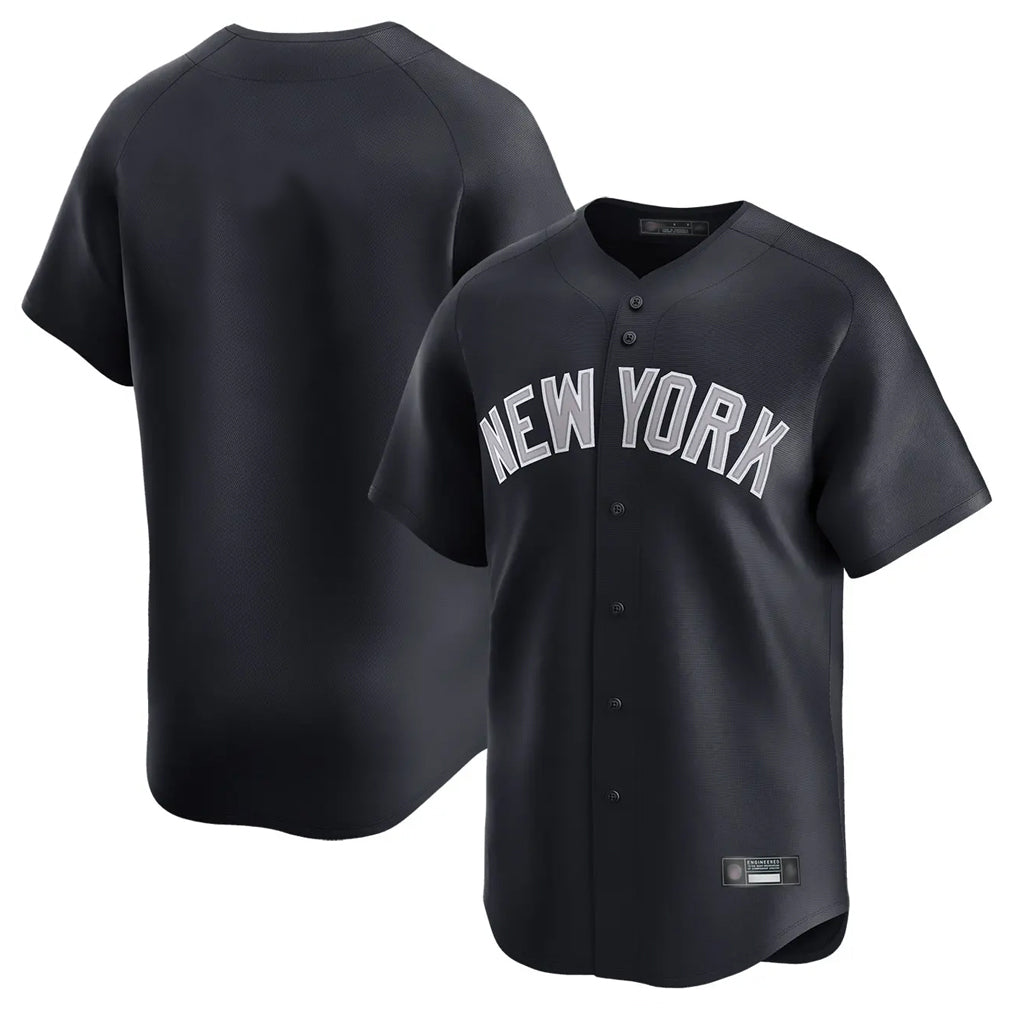 Johmsee NY.Yankees Blank Player Navy Limited Stitched Jerseys