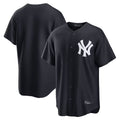 Johmsee NY.Yankees Blank Player Navy Replica Game Stitched Jerseys