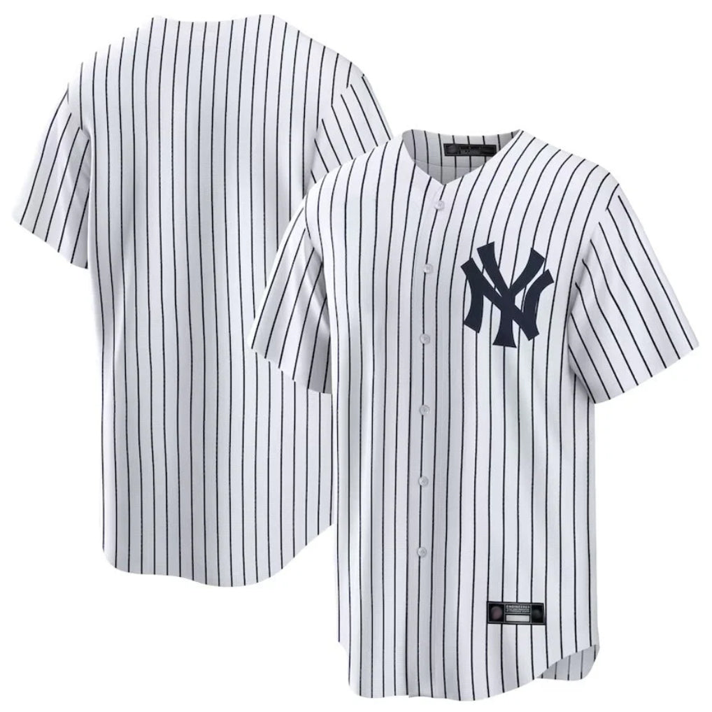 Johmsee NY.Yankees Blank Player White Game Stitched Jerseys