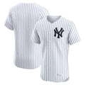 Johmsee NY.Yankees Blank Player White Limited Elite Home Stitched Jerseys