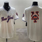 New York Mets Team Big Logo White 2025 Spring Training Stitched Baseball Jersey