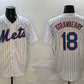 New York Mets #18 Darryl Strawberry White 2025 Spring Training Cool Base Stitched Baseball Jersey