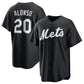 New York Mets #20 Pete Alonso Black Lights Out Limited Stitched Baseball Jersey