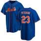 New York Mets #23 David Peterson Royal Cool Base Stitched Baseball Jersey