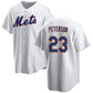 New York Mets #23 David Peterson White Cool Base Stitched Baseball Jersey