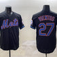 New York Mets #27 Mark Vientos Black Cool Base Stitched Baseball Jersey