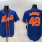 New York Mets #48 Jacob DeGrom Royal 2025 Spring Training Cool Base Stitched Baseball Jersey