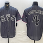 New York Mets #4 Francisco Alvarez Gray 2024 City Connect Cool Base Stitched Baseball Jersey