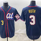 New York Yankees American League #3 Babe Ruth Navy 2025 All-Star Edition Limited Stitched Baseball Jersey