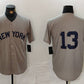 New York Yankees #13 Jazz Chisholm Jr Grey Cool Base Stitched Baseball Jerseys