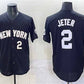 New York Yankees #2 Derek Jeter Black Limited Stitched Baseball Jersey