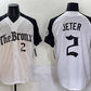 New York Yankees #2 Derek Jeter White Black 'Gothic Legacy Edition' Vapor Premier Limited Stitched Baseball Jersey