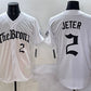 New York Yankees #2 Derek Jeter White 'Gothic Legacy Edition' Vapor Premier Limited Stitched Baseball Jersey