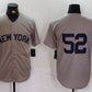 New York Yankees #52 CC Sabathia Grey Cool Base Stitched Baseball Jersey