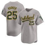 Johmsee Athletics #25 Brent Rooker Player Kelly Grey Home Limited Personalized Jerseys