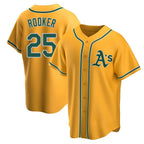 Johmsee Athletics #25 Brent Rooker Player Replica Gold Personalized Jerseys