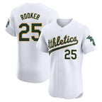 Johmsee Athletics #25 Brent Rooker White Limited Elite Home Personalized Jerseys