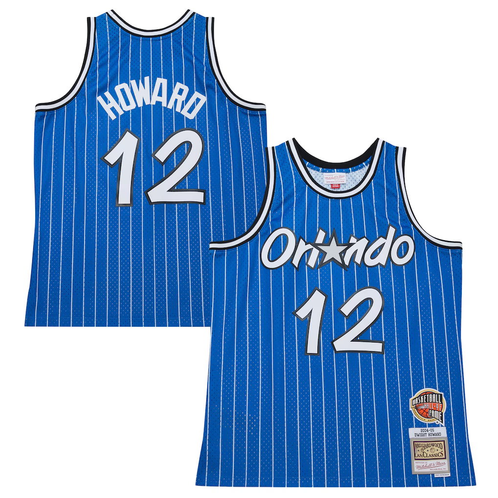 Johmsee O.Magic #12 Dwight Howard Blue 200405 Hardwood Classics Hall of Fame Swingman Jerseys
