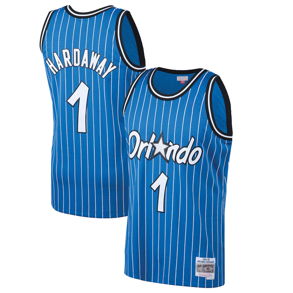 Johmsee O.Magic #1 Penny Hardaway Mitchell & Ness Blue 199495 Hardwood Classics Swingman Jerseys