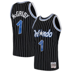 Johmsee O.Magic #1 Tracy McGrady Mitchell & Ness Black Hardwood Classics Swingman Jerseys