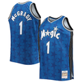 Johmsee O.Magic #1 Tracy McGrady Mitchell & Ness Blue Big & Tall 200001 Hardwood Classics Swingman Jerseys
