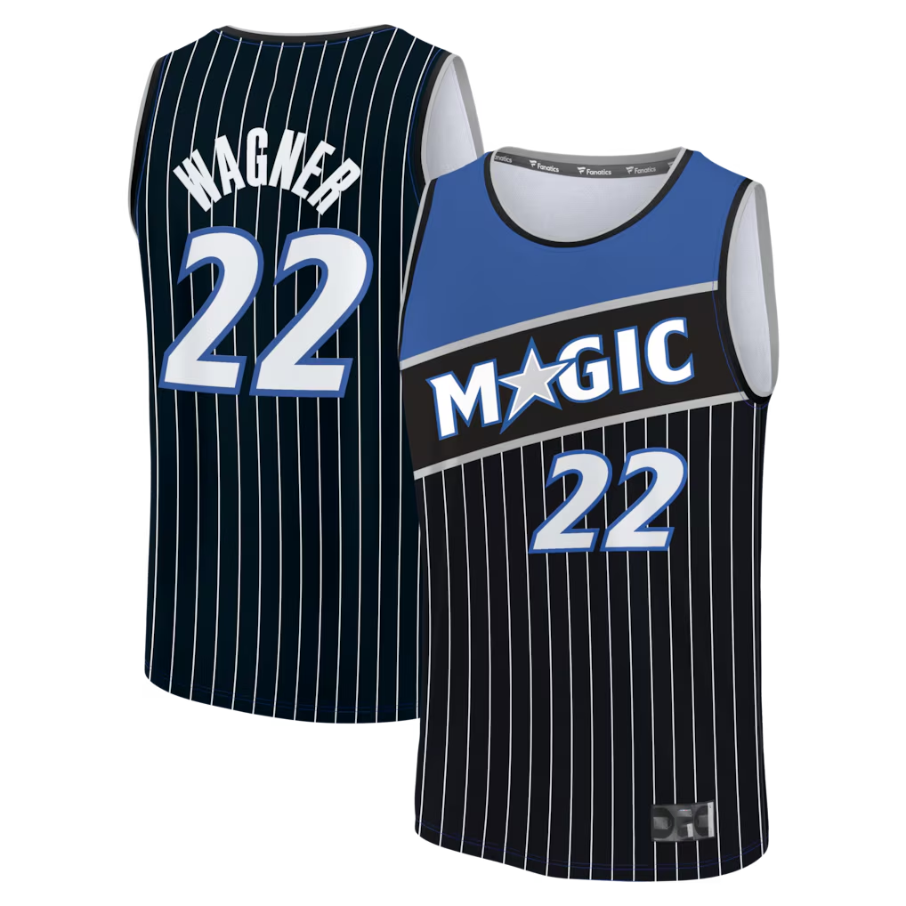Johmsee O.Magic #22 Franz Wagner Black Fast Break Jerseys - Statement Edition