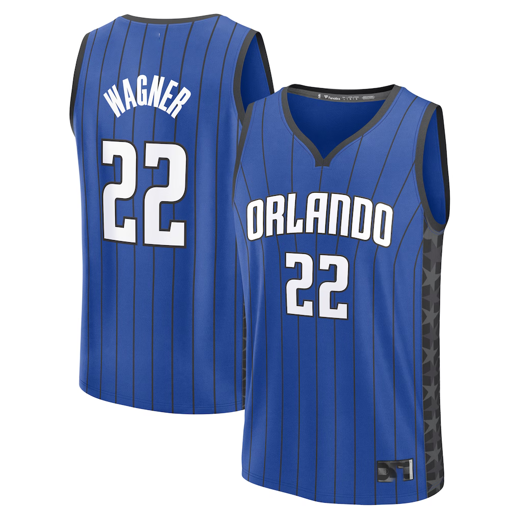 Johmsee O.Magic #22 Franz Wagner  Blue Fast Break Replica Player Jerseys - Statement Edition