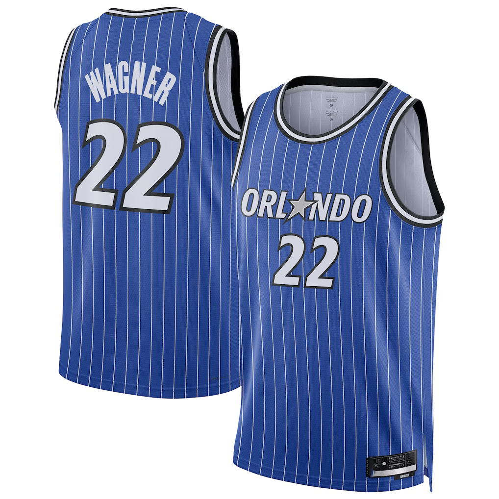 Johmsee O.Magic #22 Franz Wagner Blue Swingman Player Jerseys - Icon Edition