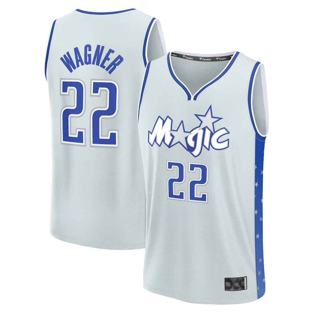 Johmsee O.Magic #22 Franz Wagner  Silver 2025-26 City Edition Fast Break Jerseys