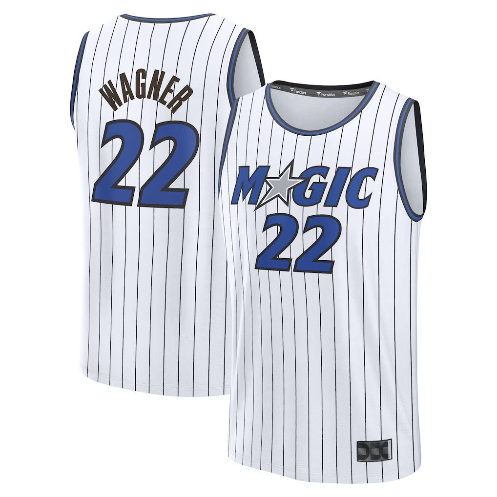 Johmsee O.Magic #22 Franz Wagner  White Fast Break Replica Player Jerseys - Association Edition