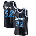 Johmsee O.Magic #32 Shaquille O'Neal Mitchell & Ness Black Hardwood Classics Swingman Jerseys