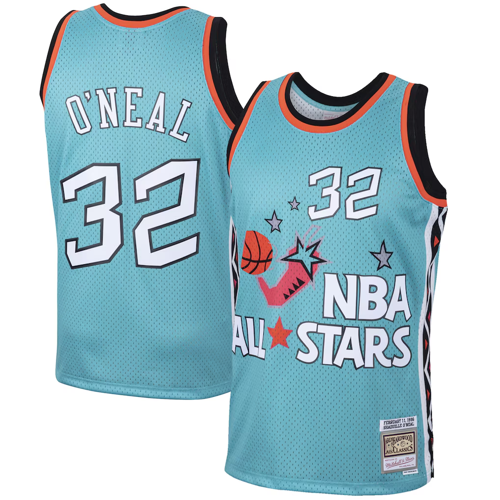 Johmsee O.Magic #32 Shaquille O'Neal Mitchell & Ness Teal Eastern Conference 1996 All-Star Hardwood Classics Swingman Jerseys