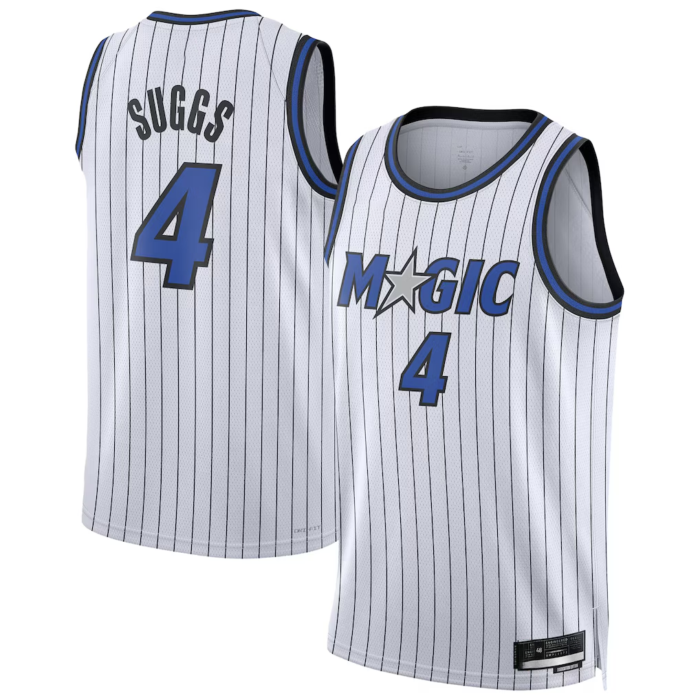 Johmsee O.Magic #4 Jalen Suggs White Swingman Player Jerseys - Association Edition