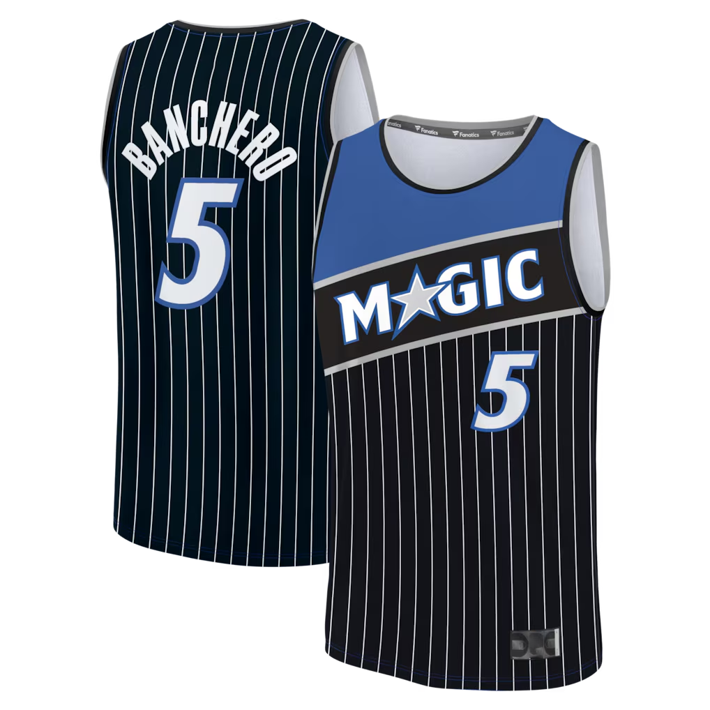 Johmsee O.Magic #5 Paolo Banchero Black Fast Break Jerseys - Statement Edition
